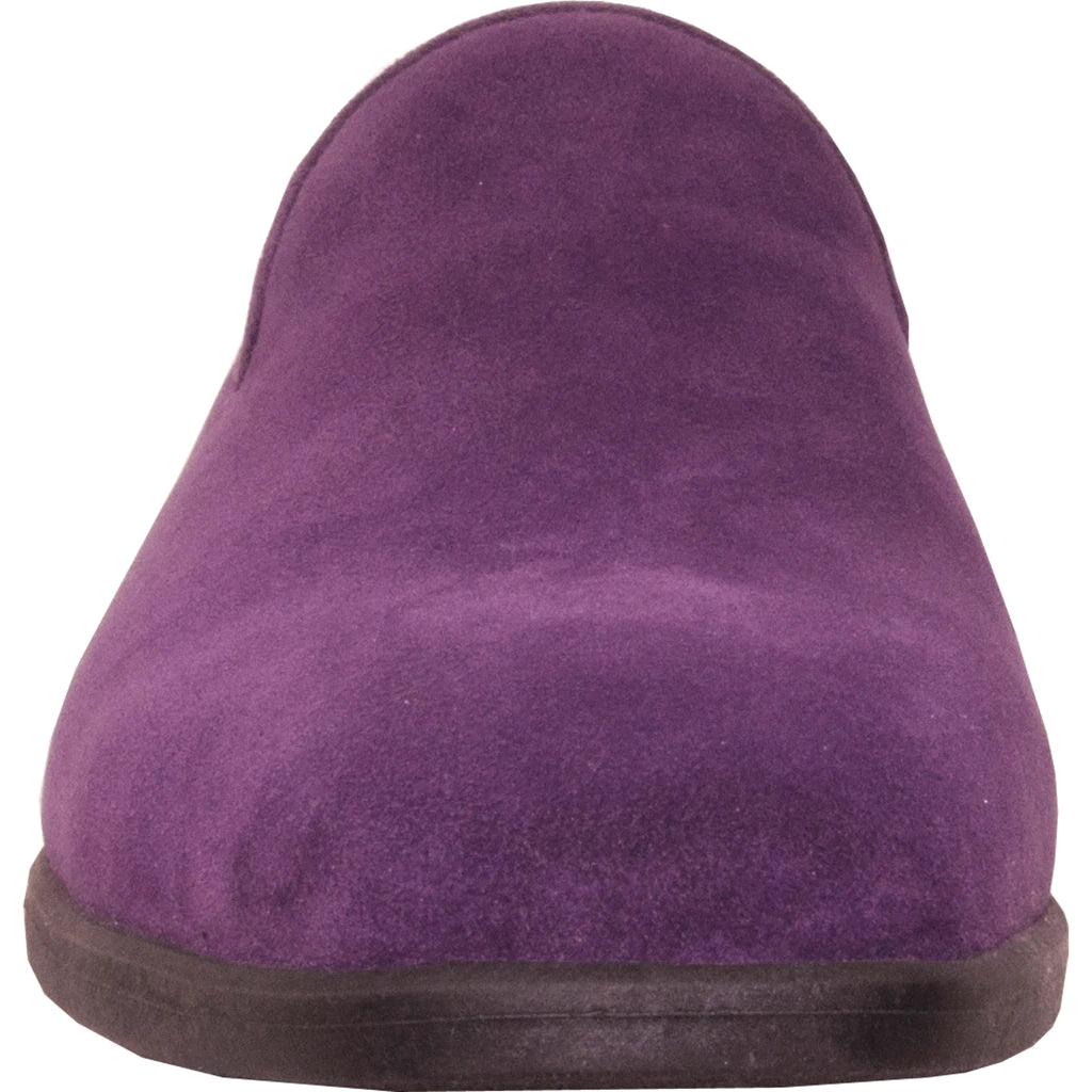 "Chelsea" Purple Suede Tuxedo Shoes - RoshelLuxe.com