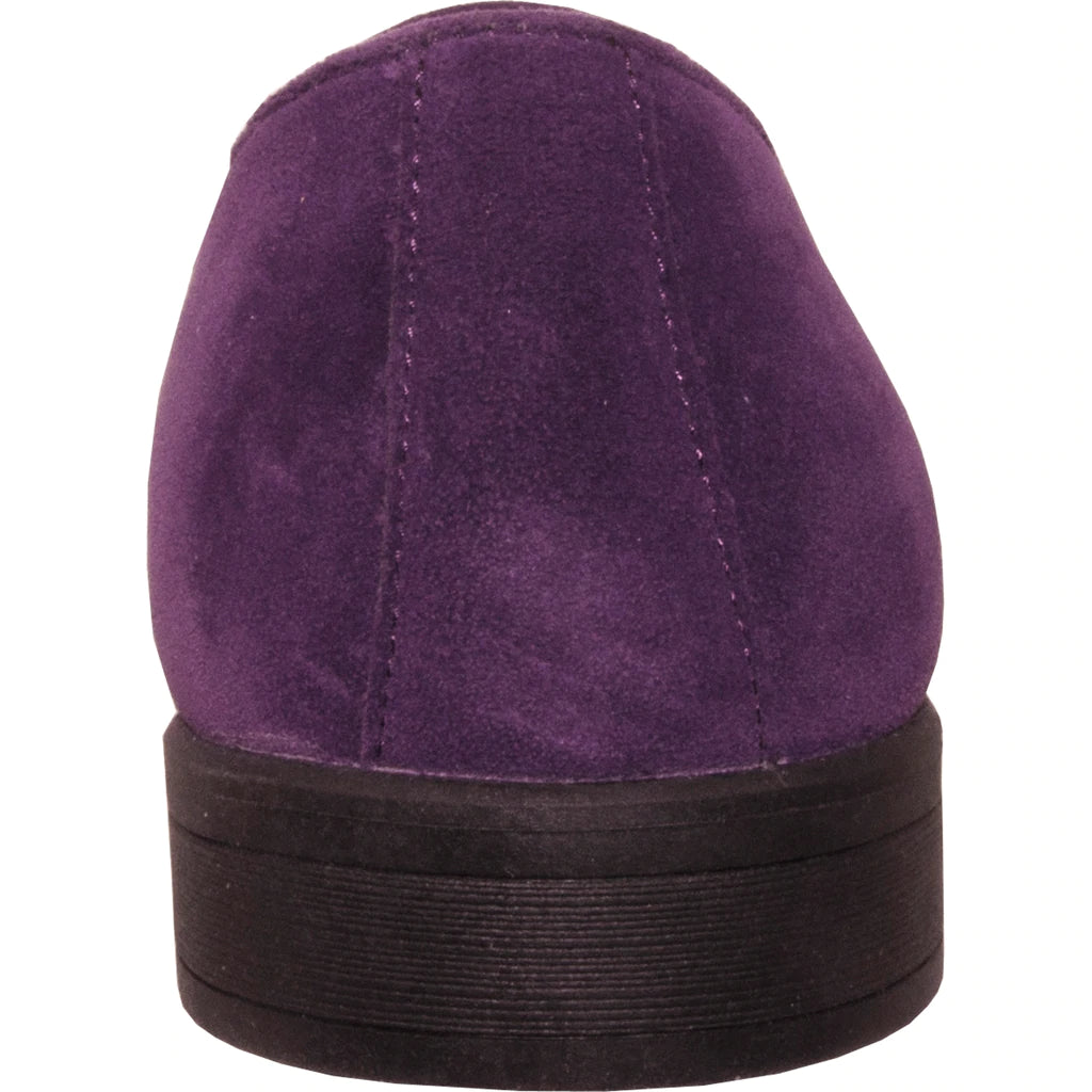 "Chelsea" Purple Suede Tuxedo Shoes - RoshelLuxe.com