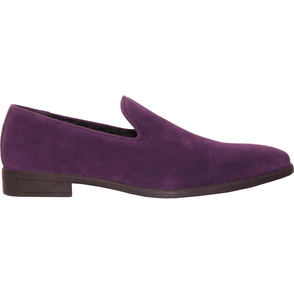 "Chelsea" Purple Suede Tuxedo Shoes - RoshelLuxe.com