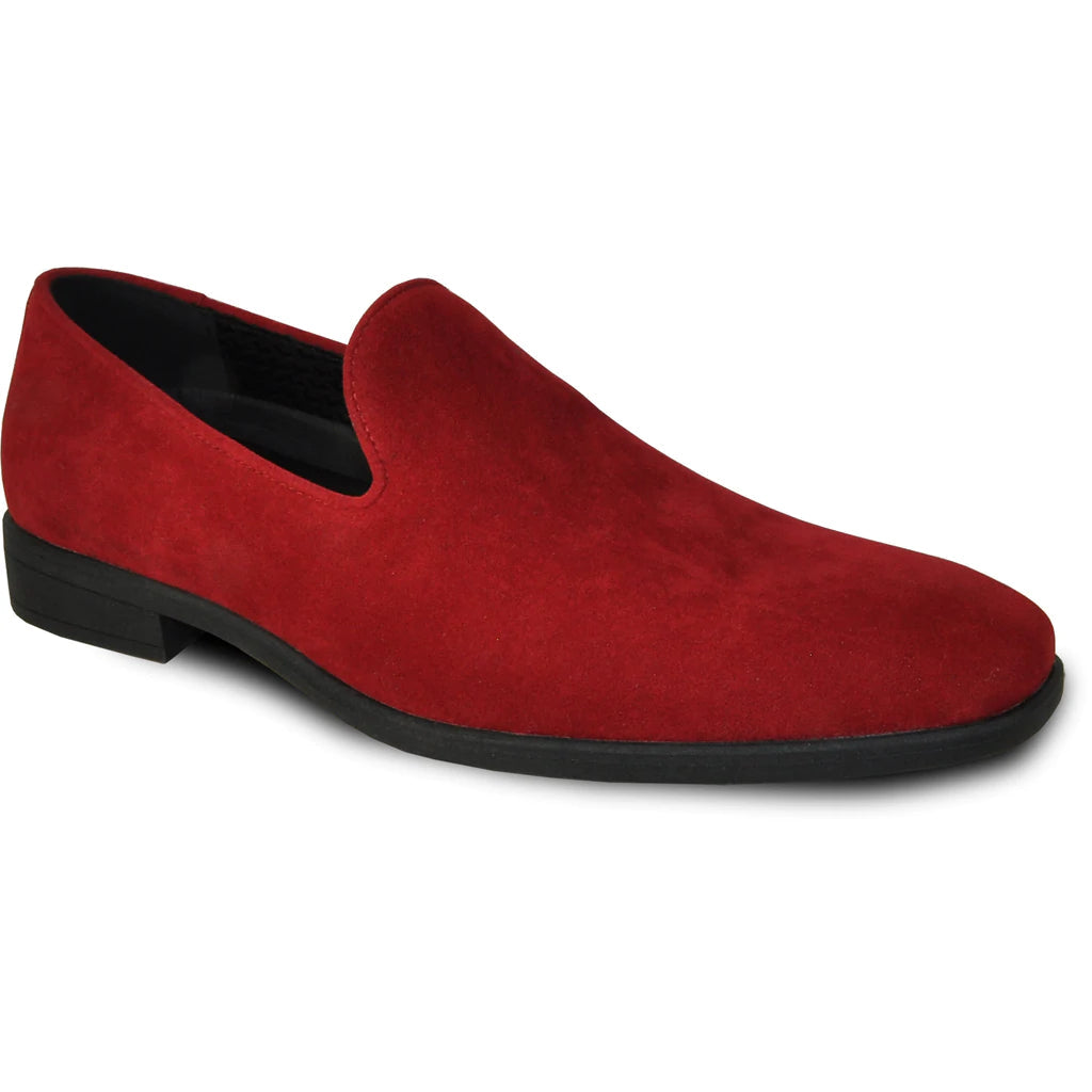 "Chelsea" Red Suede Tuxedo Shoes - RoshelLuxe.com
