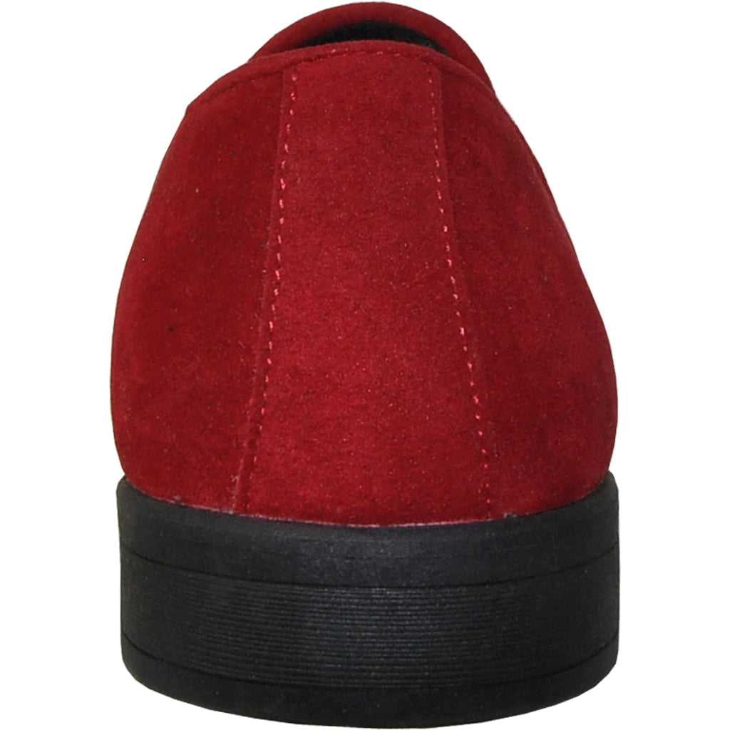 "Chelsea" Red Suede Tuxedo Shoes - RoshelLuxe.com
