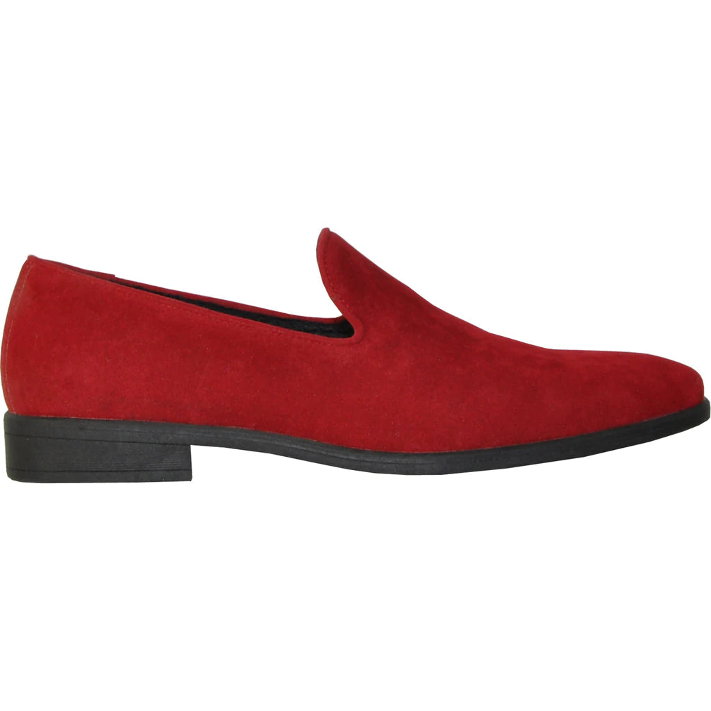 "Chelsea" Red Suede Tuxedo Shoes - RoshelLuxe.com