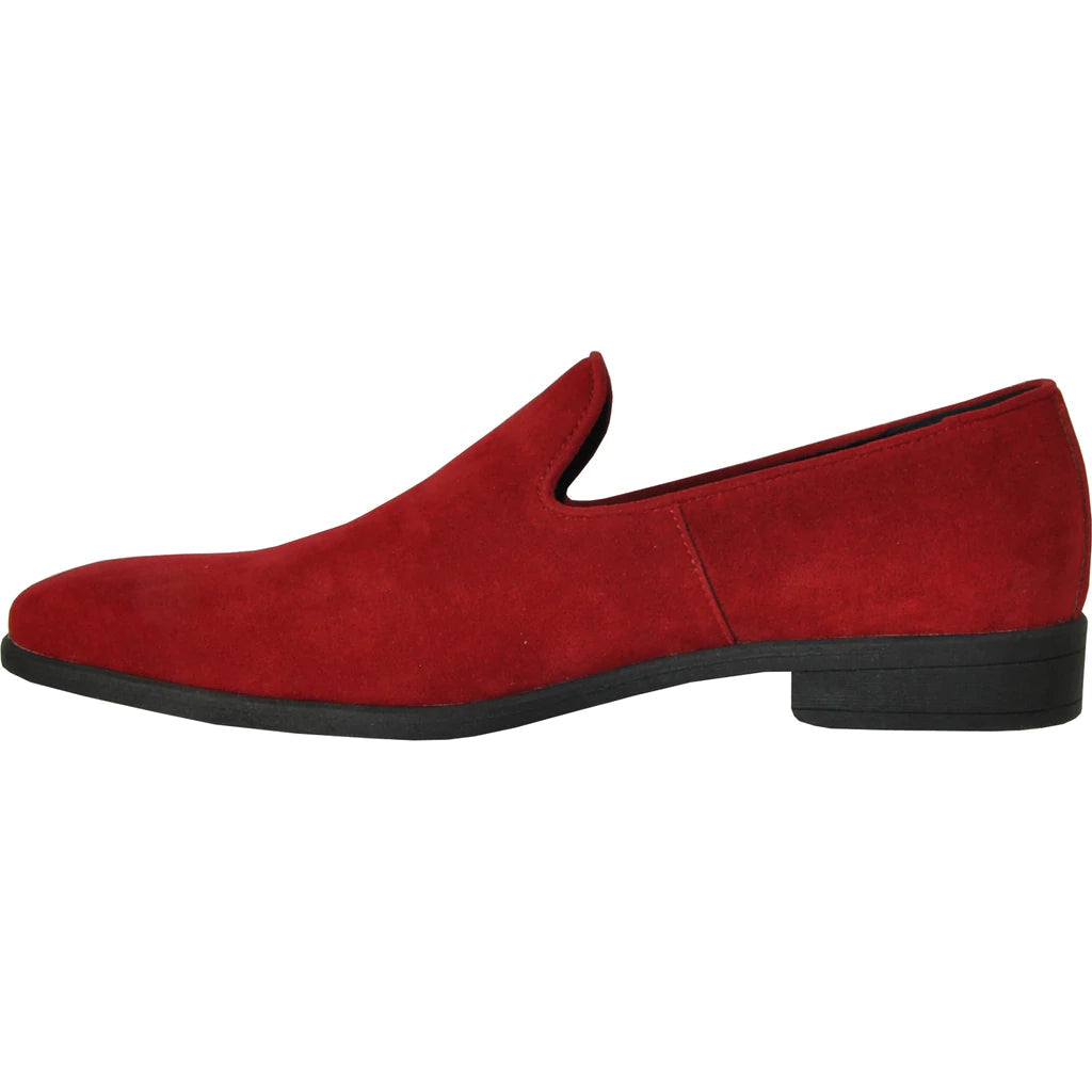 "Chelsea" Red Suede Tuxedo Shoes - RoshelLuxe.com