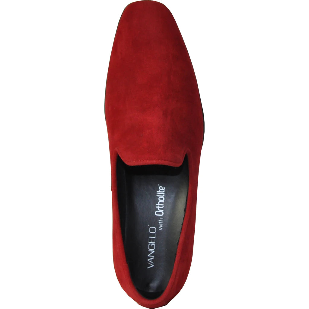 "Chelsea" Red Suede Tuxedo Shoes - RoshelLuxe.com