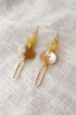 Kinh Thanh Oval Drop Buffalo Horn Dangle Earrings - RoshelLuxe.com