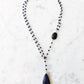 Diana Montecito Sapphire Necklace with elegant sapphire drop pendant for luxury women’s gemstone jewelry. - RoshelLuxe.com