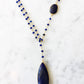 Diana Montecito Sapphire Necklace with elegant sapphire drop pendant for luxury women’s gemstone jewelry. - RoshelLuxe.com