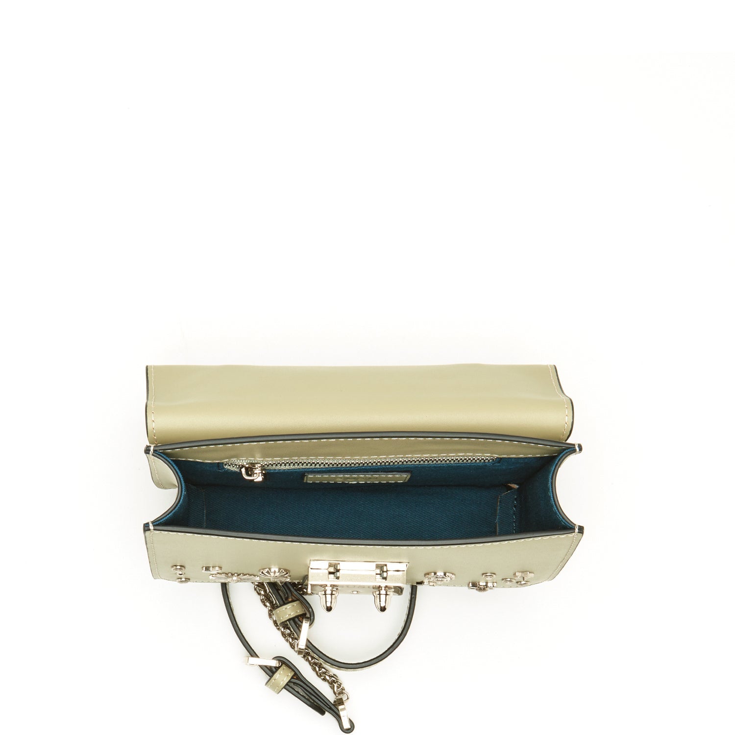 Small Leather Crossbody Bag Sage Green Purse - RoshelLuxe.com
