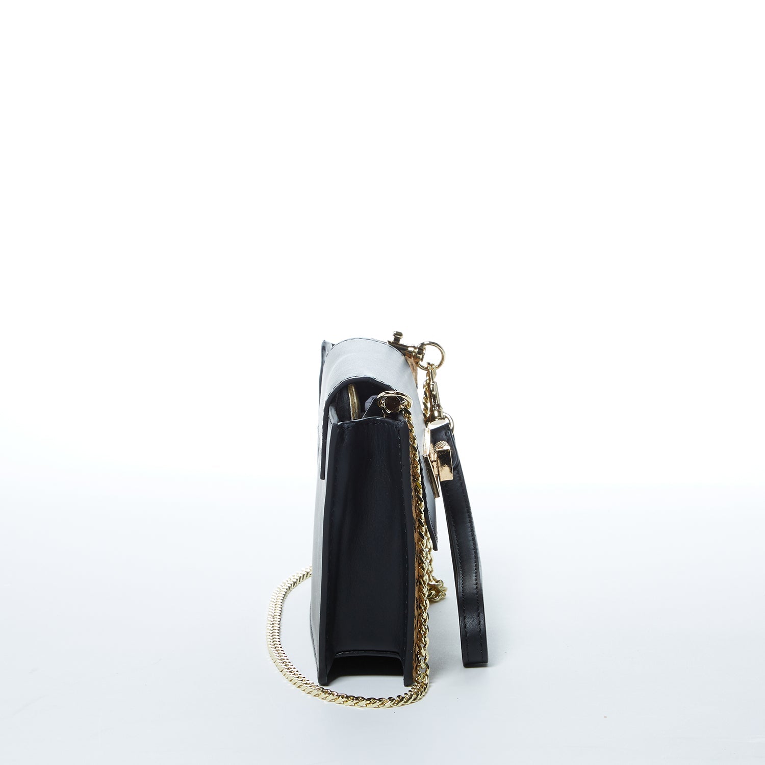 Mini Crossbody Bag Small Leather Leopard Black Purse Wristlet Women's Handbag - RoshelLuxe.com