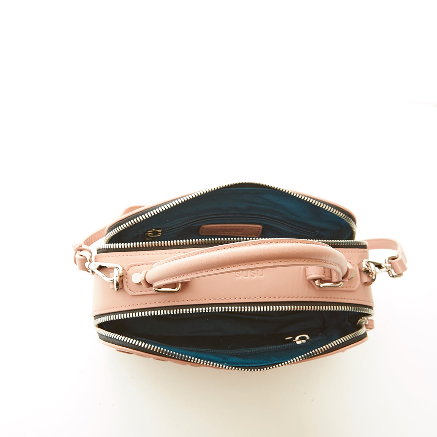 Woven Leather Crossbody Bag Pink Purse Women's Handbag - RoshelLuxe.com