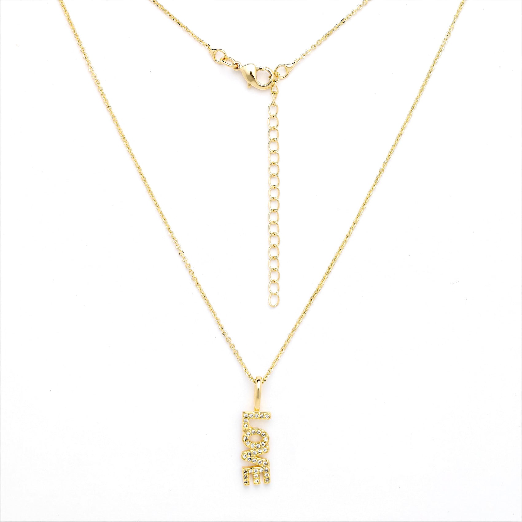 Love necklace elegant heart jewelry for women – RoshelLuxe
