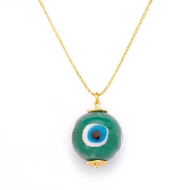 Charli Evil Eye Pendant Necklace - RoshelLuxe.com