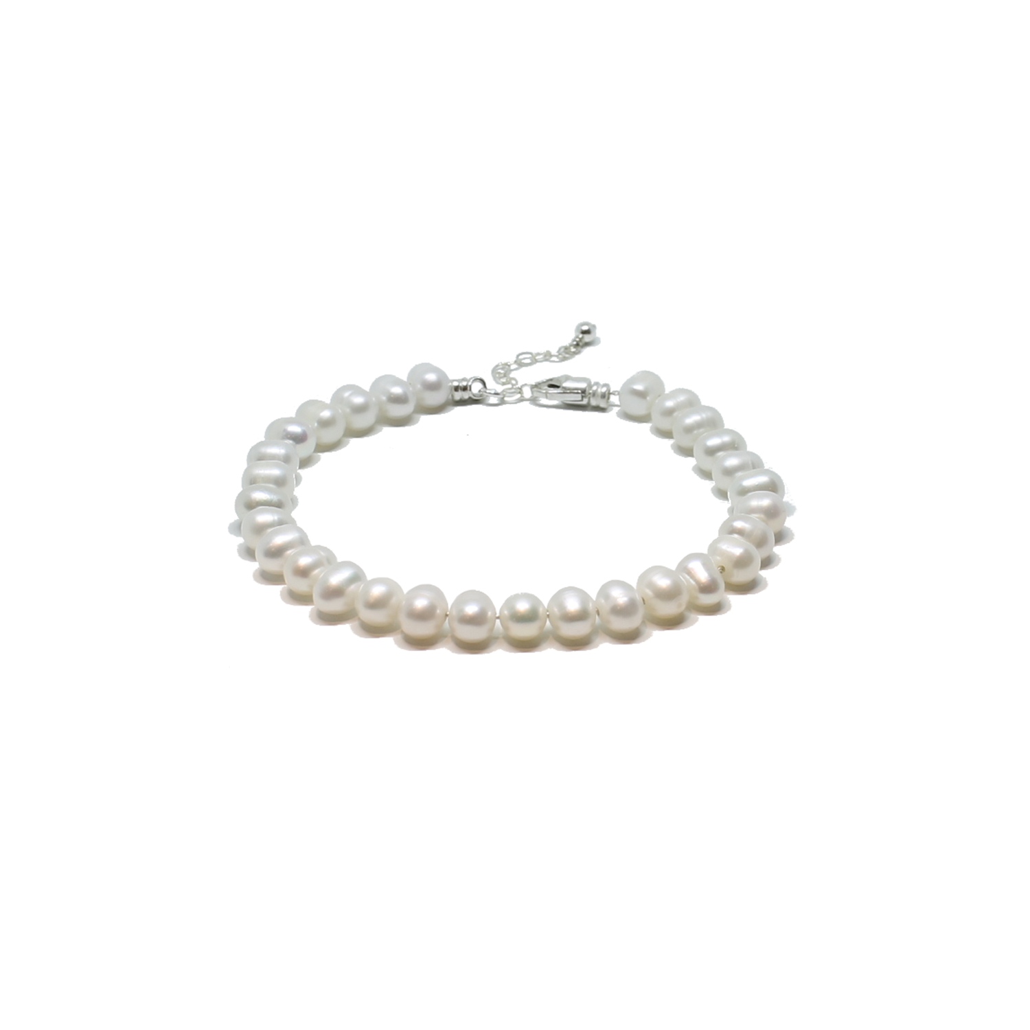 Potato pearl beaded bracelet handmade jewelry for women- RoshelLuxe.com