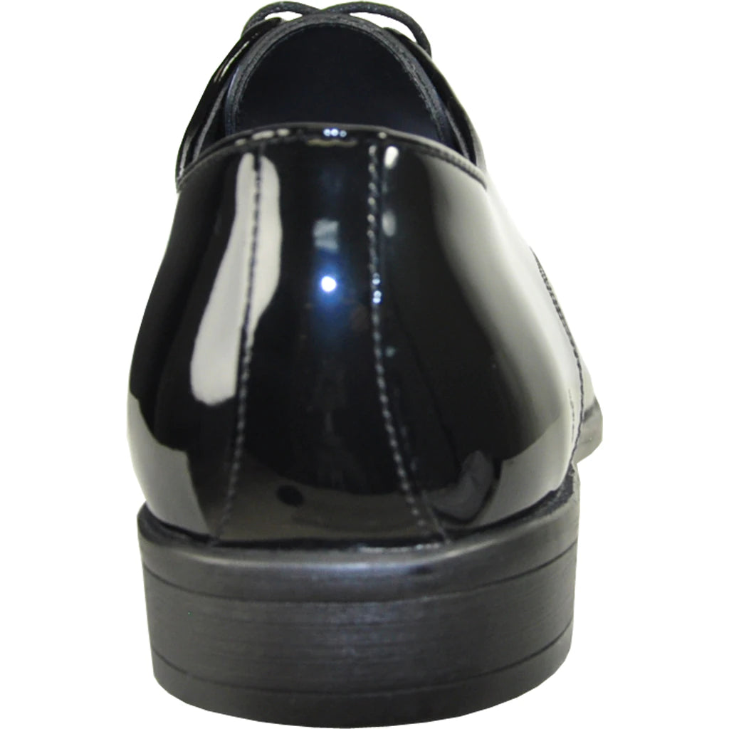 "Rockefeller" Black Vangelo Tuxedo Shoes - RoshelLuxe.com