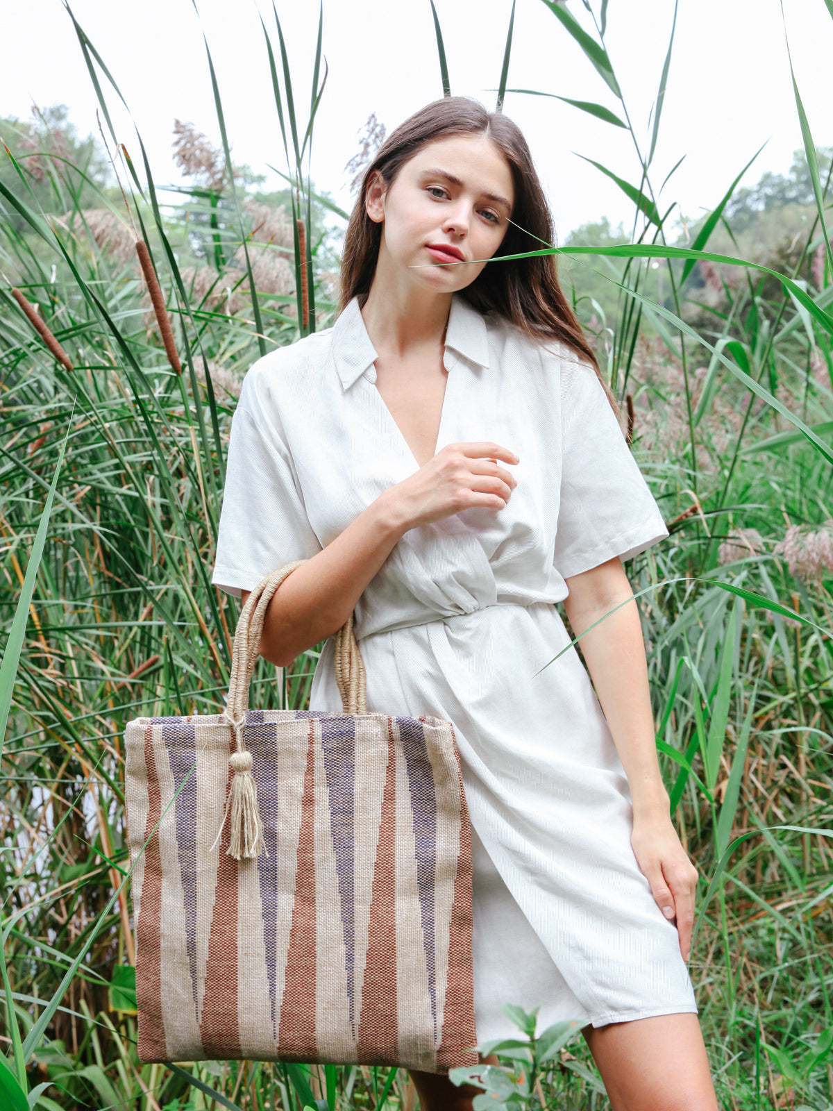 Maja Jute Tote Bag - RoshelLuxe.com