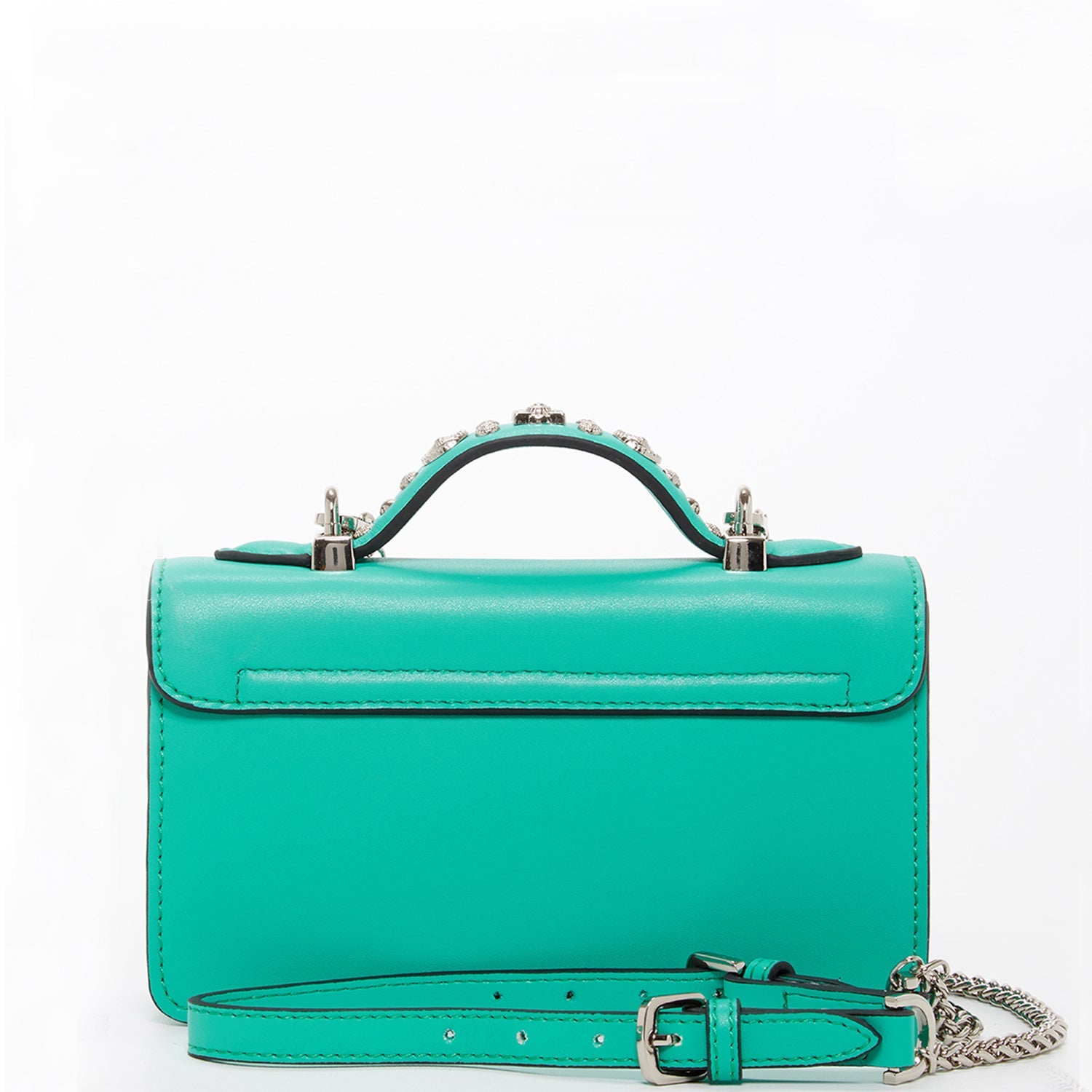 Small Leather Crossbody Bag Green Purse - RoshelLuxe.com