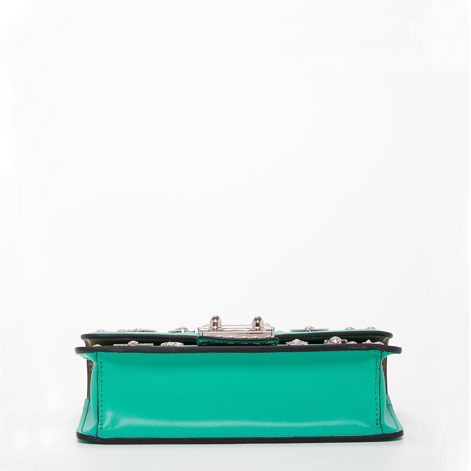Small Leather Crossbody Bag Green Purse - RoshelLuxe.com