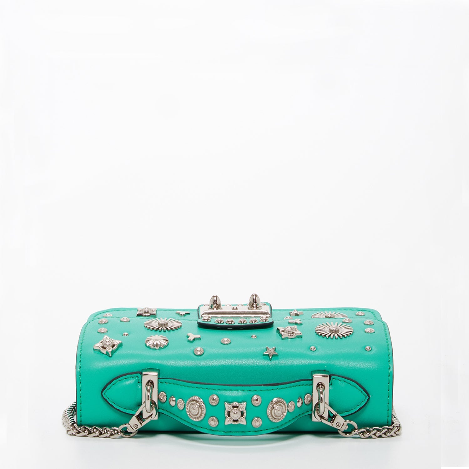 Small Leather Crossbody Bag Green Purse - RoshelLuxe.com