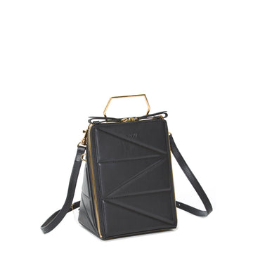 Black Leather Backpack Purse for Women Unique Convertible Crossbody Bag