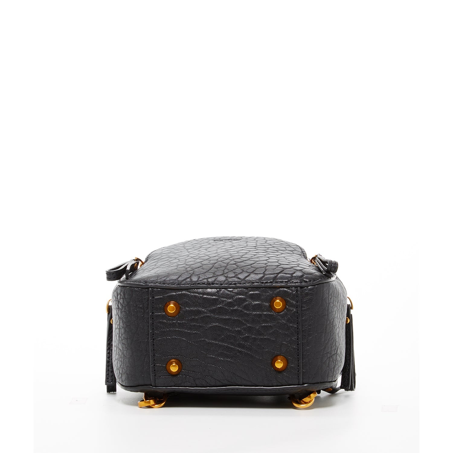 Small Black Leather Backpack Purse for Women Convertible Crossbody Bag - RoshelLuxe.com