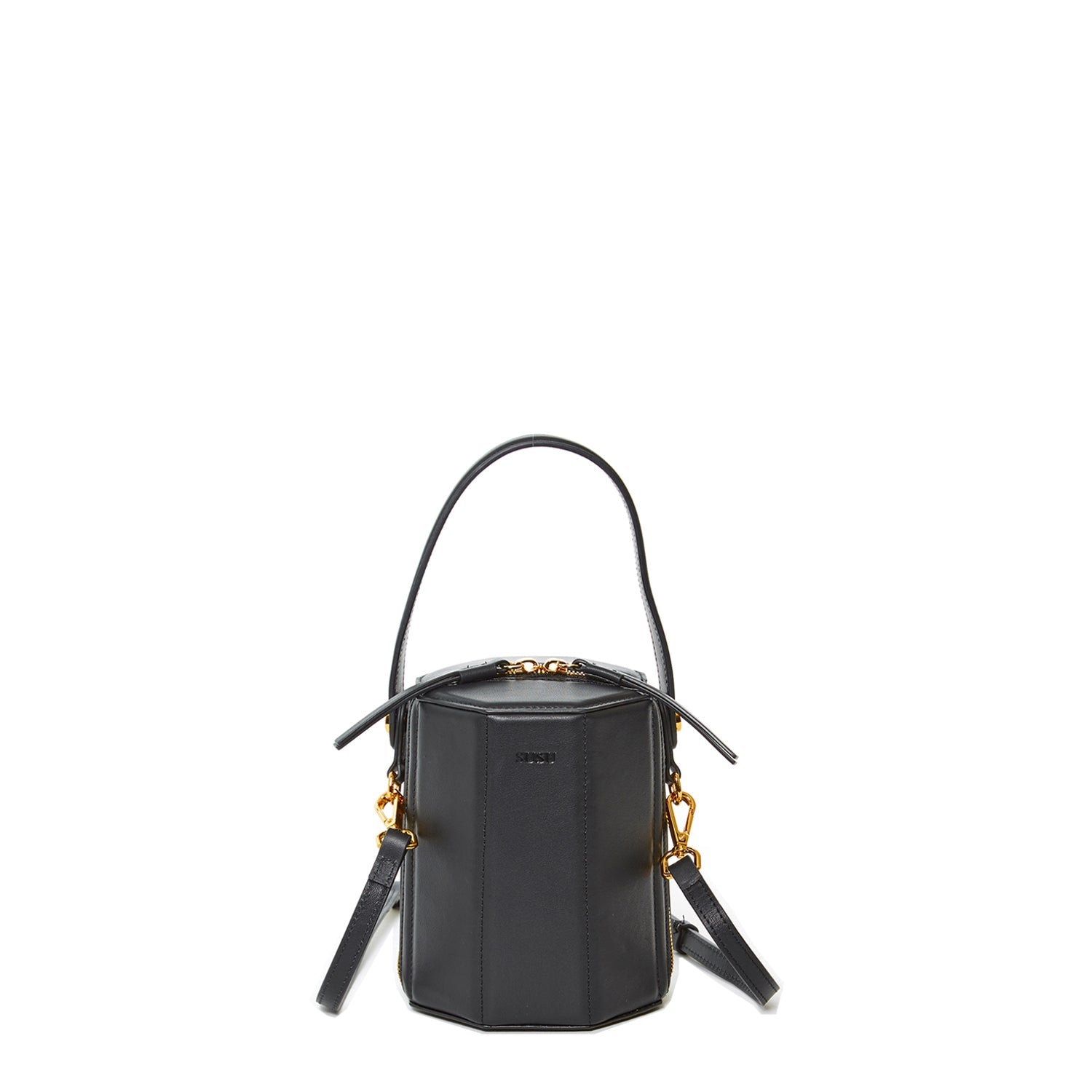 Black Purse Leather Bucket Bag Small Crossbody Purse Women's Handbag - RoshelLuxe.com