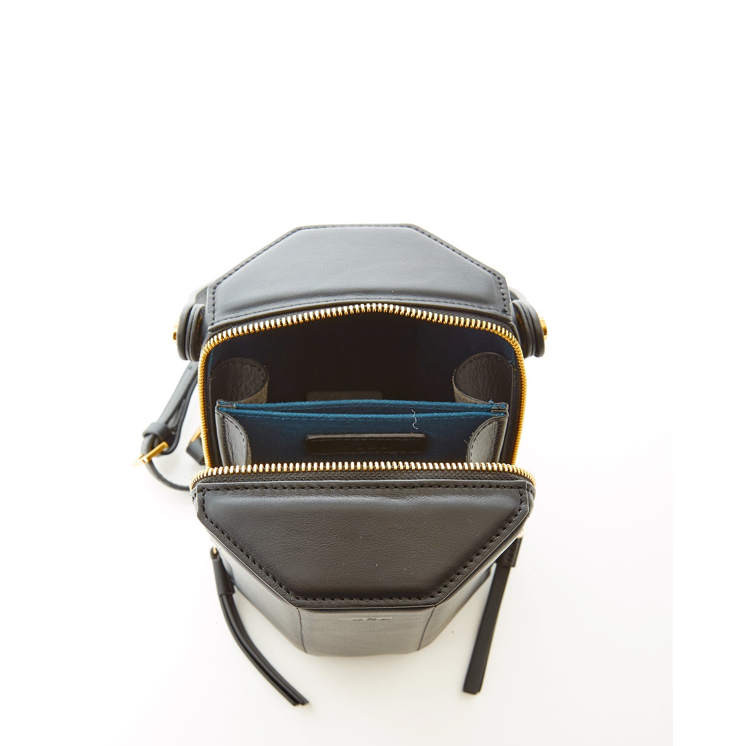 Black Purse Leather Bucket Bag Small Crossbody Purse Women's Handbag - RoshelLuxe.com