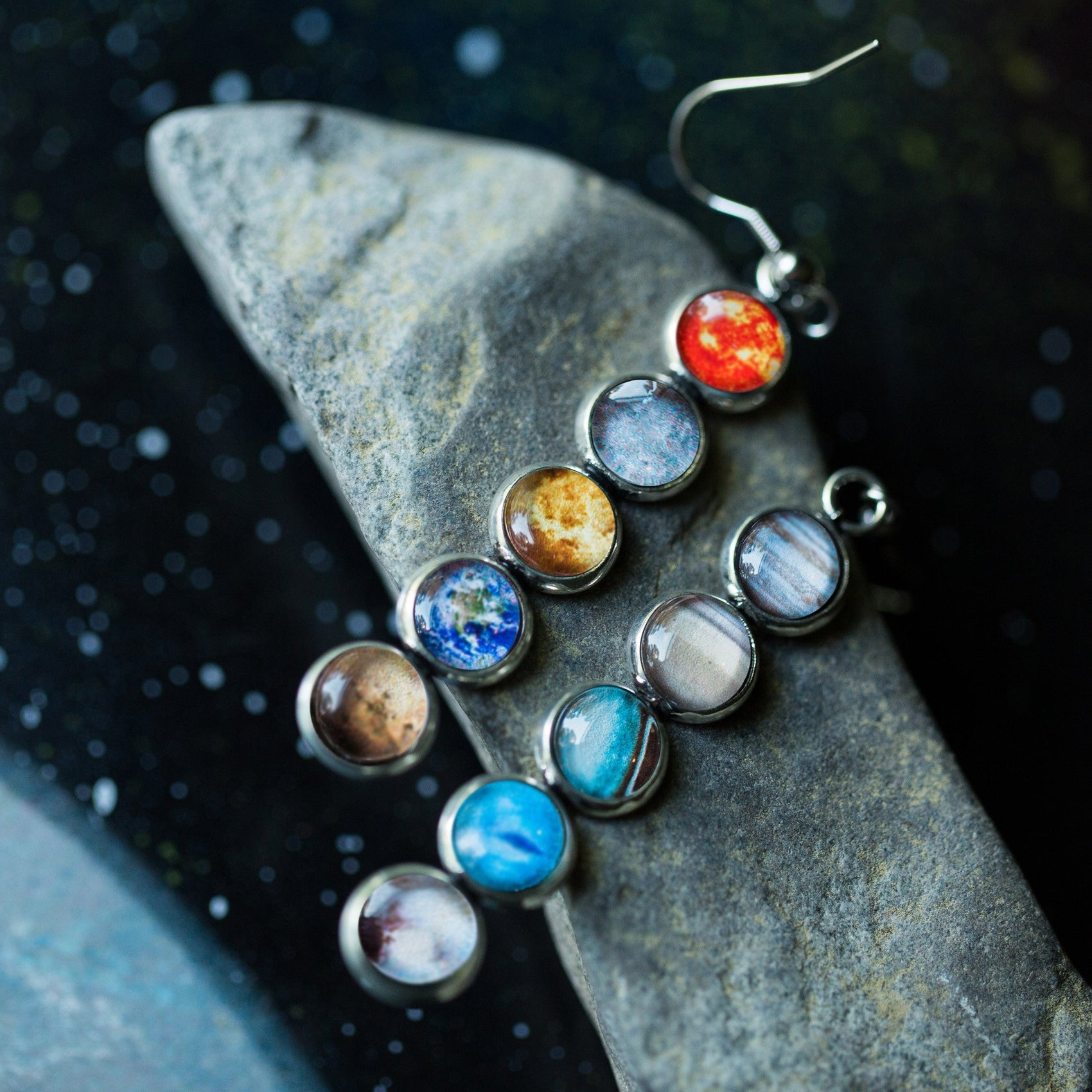 Solar System Mis-Matched Earrings - RoshelLuxe.com