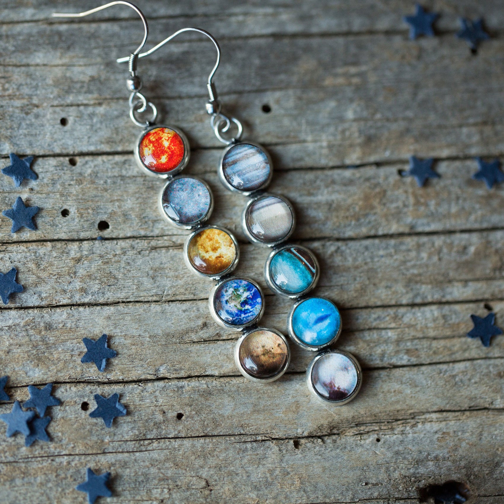 Solar System Mis-Matched Earrings - RoshelLuxe.com