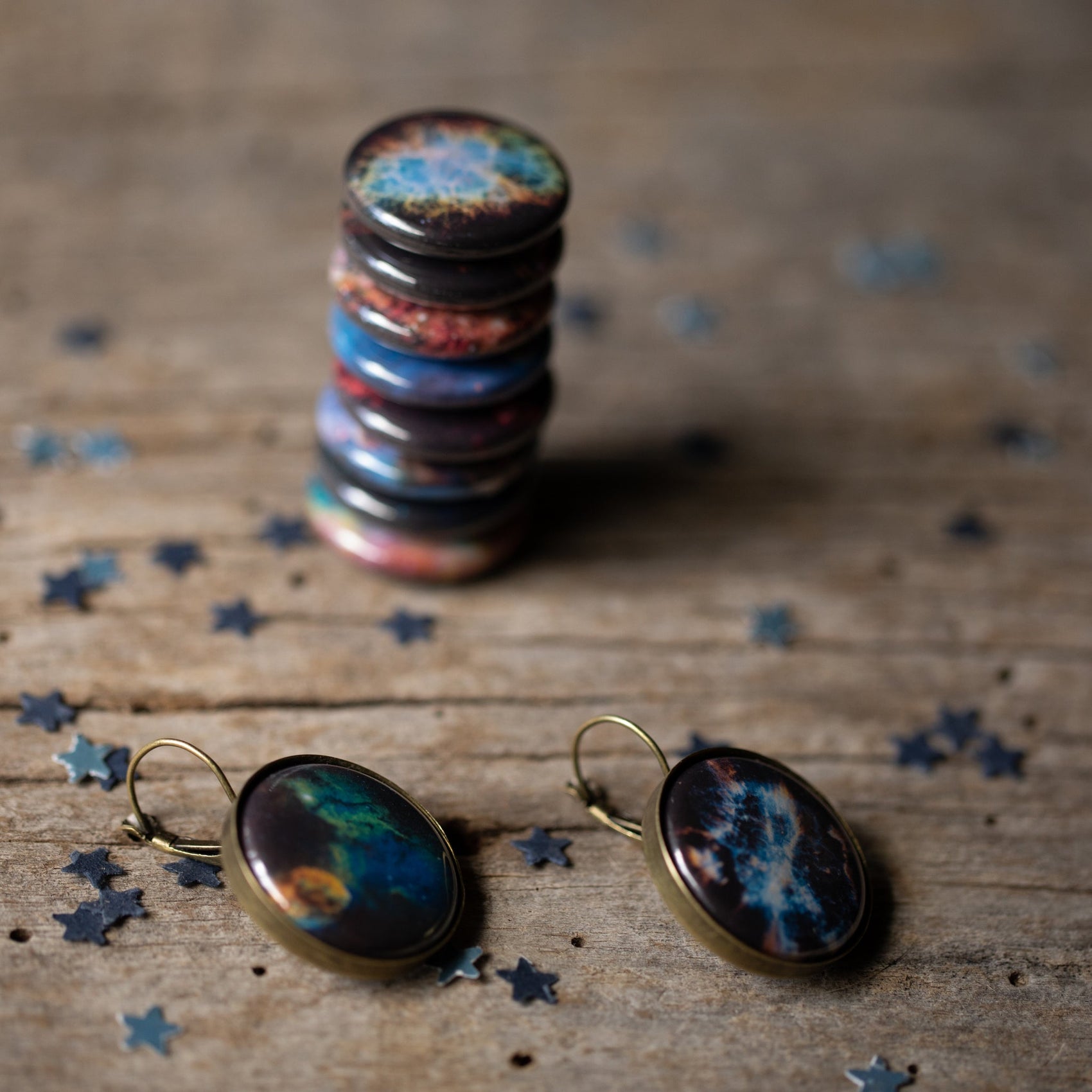 Interchangeable Nebula Earrings - RoshelLuxe.com