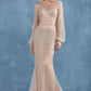 Iris Gown With Long Sleeves - RoshelLuxe.com