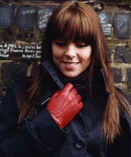 Alpaca Knit Lined Cowhide Leather Gloves - Alpaca Made in the USA - RoshelLuxe.com