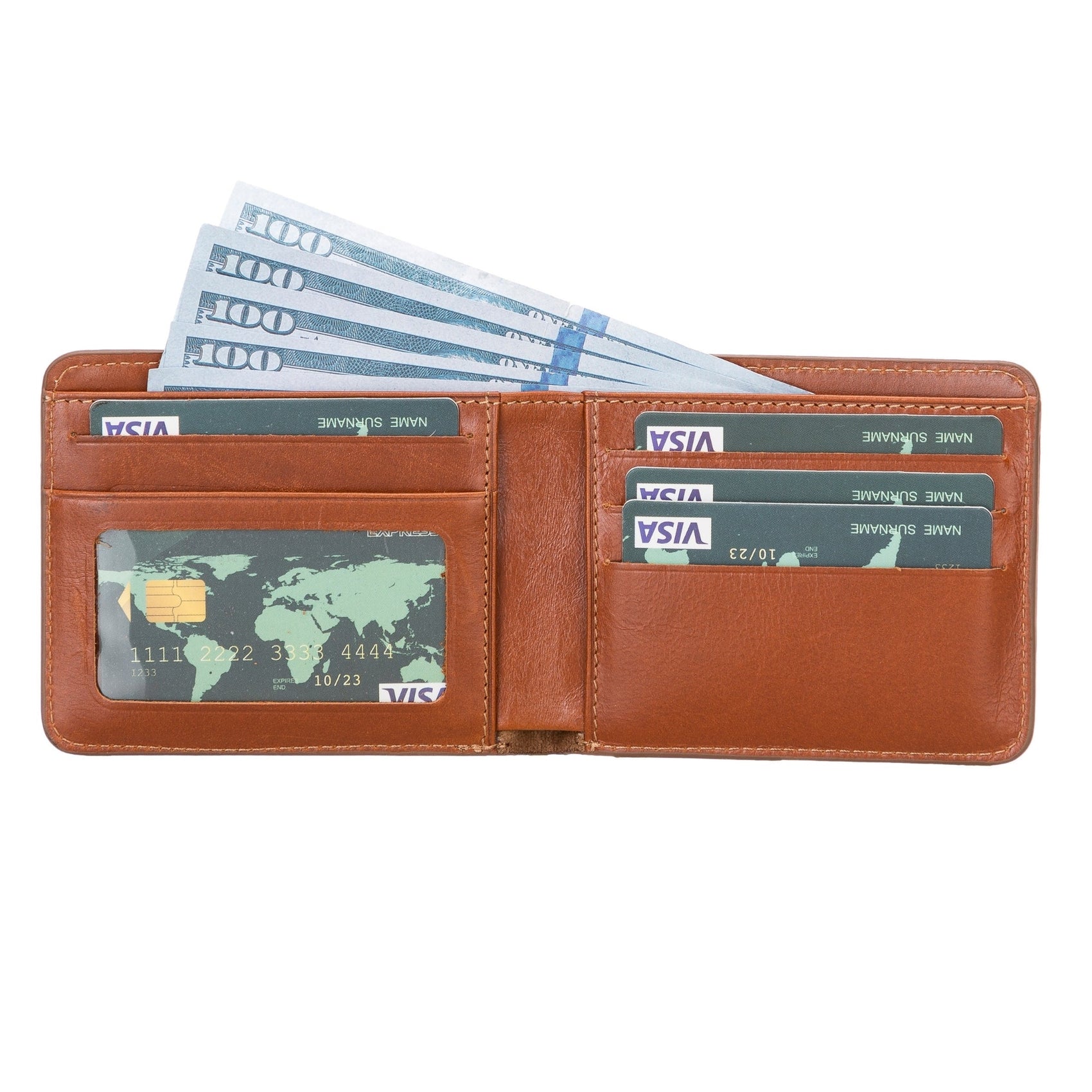 Arvada Handmade Bifold Leather Men Wallet - RoshelLuxe.com