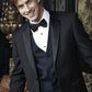 "Barcelona" Black Tuxedo Jacket Notch (Separates) - RoshelLuxe.com