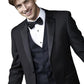 "Barcelona" Black Tuxedo Jacket Notch (Separates) - RoshelLuxe.com