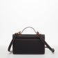 Black Purse Leather Small Crossbody Bag - RoshelLuxe.com