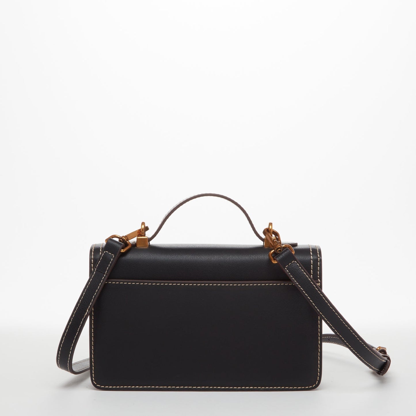 Black Purse Leather Small Crossbody Bag - RoshelLuxe.com