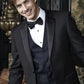 "Kingston" Black Tuxedo Jacket - RoshelLuxe.com
