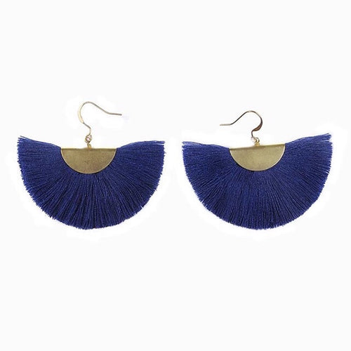 Half Moon Fan Earrings - RoshelLuxe.com