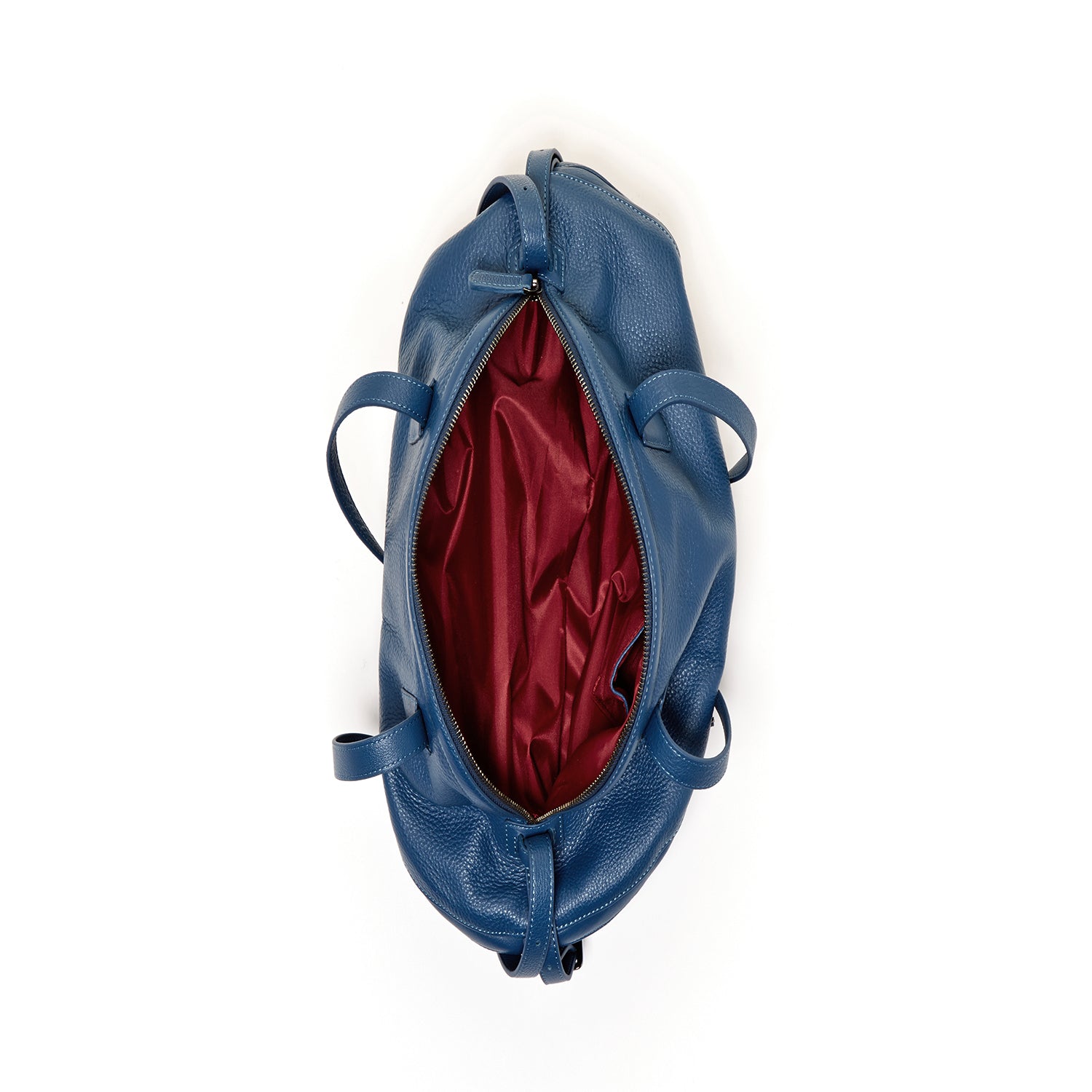Leather Satchel Bag Blue Shoulder Purse Women's Handbag - RoshelLuxe.com