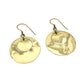 Hammered Circle Bombshell Earrings - RoshelLuxe.com