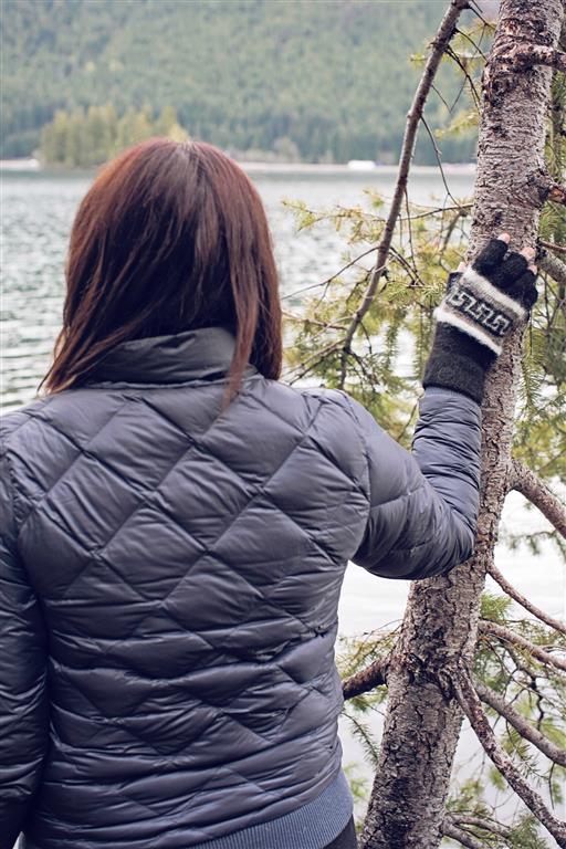 Brushed Pattern Fingerless Alpaca Gloves - RoshelLuxe.com