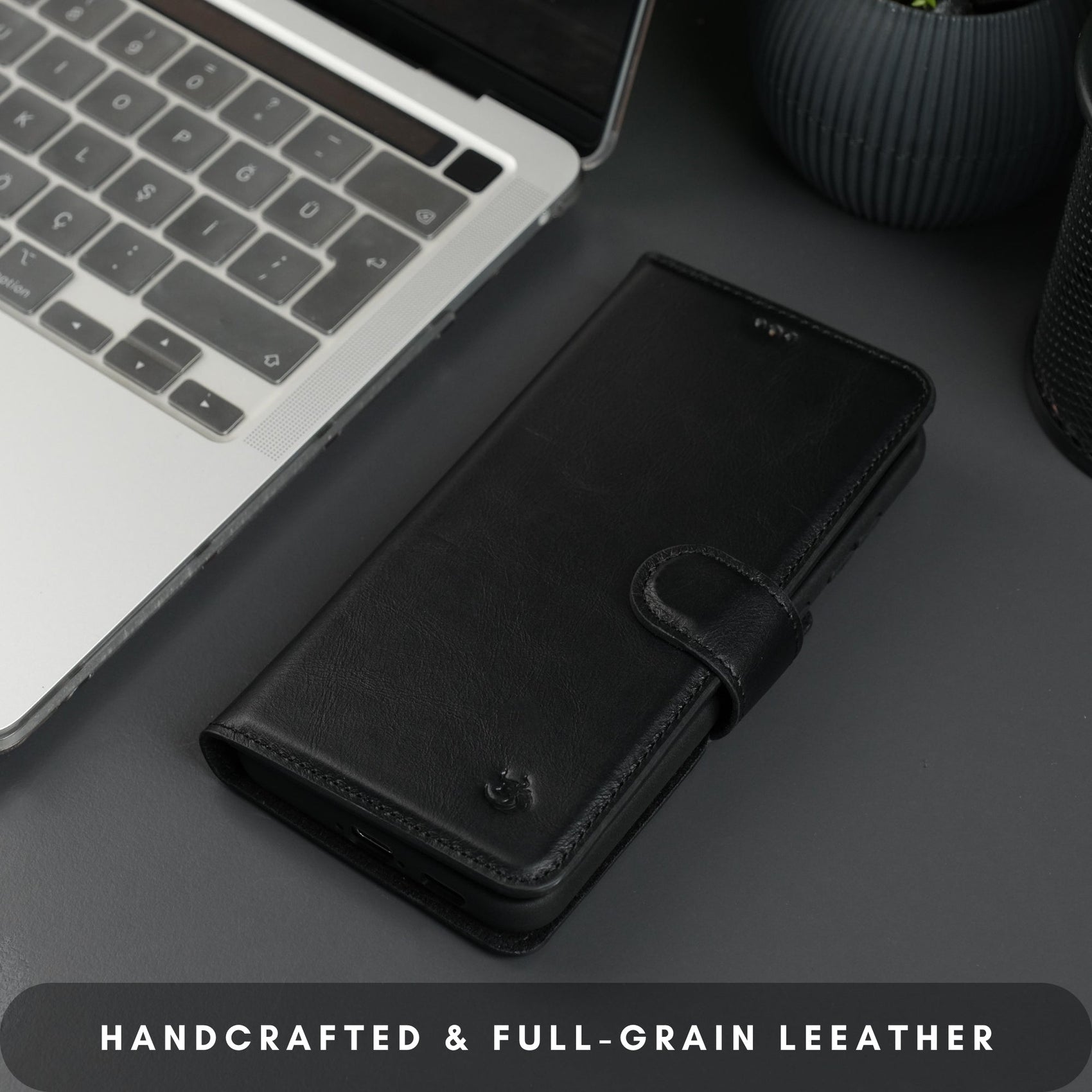 Buffalo Leather Samsung Galaxy S24 Plus Wallet with Detachable Case - RoshelLuxe.com