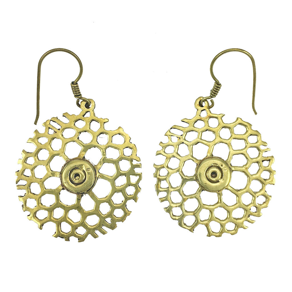 Honeycomb Bomb Earrings - RoshelLuxe.com