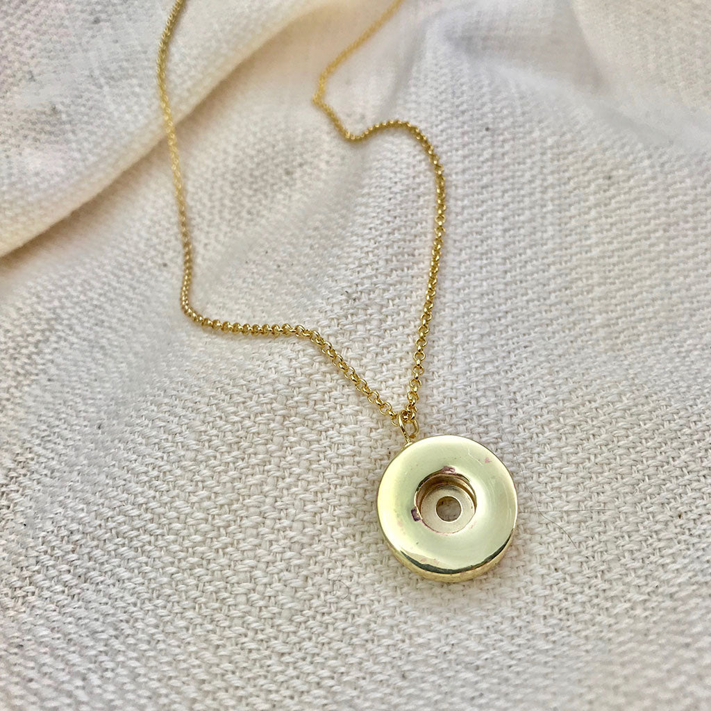 Shell Casing Pendant Necklace - RoshelLuxe.com
