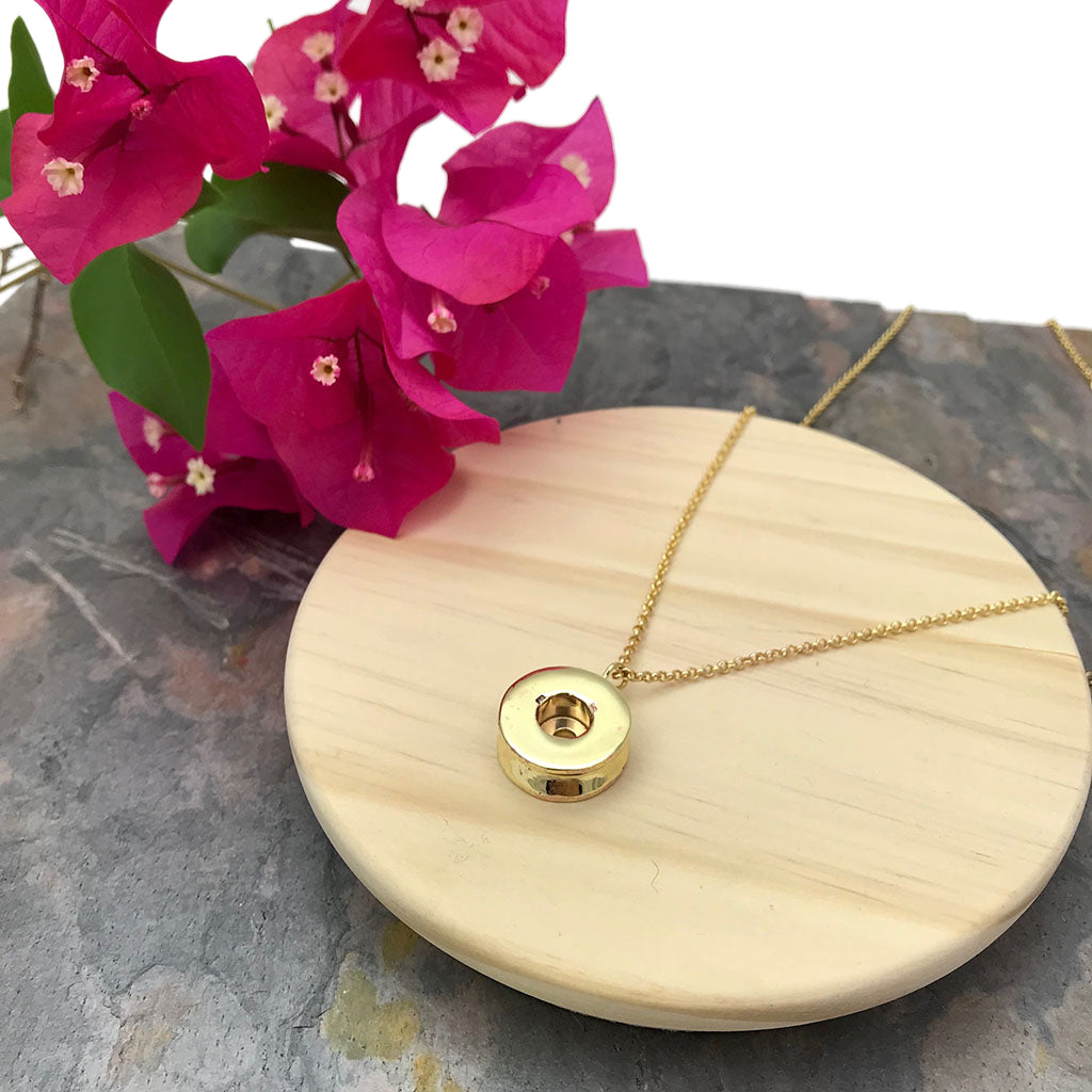 Shell Casing Pendant Necklace - RoshelLuxe.com