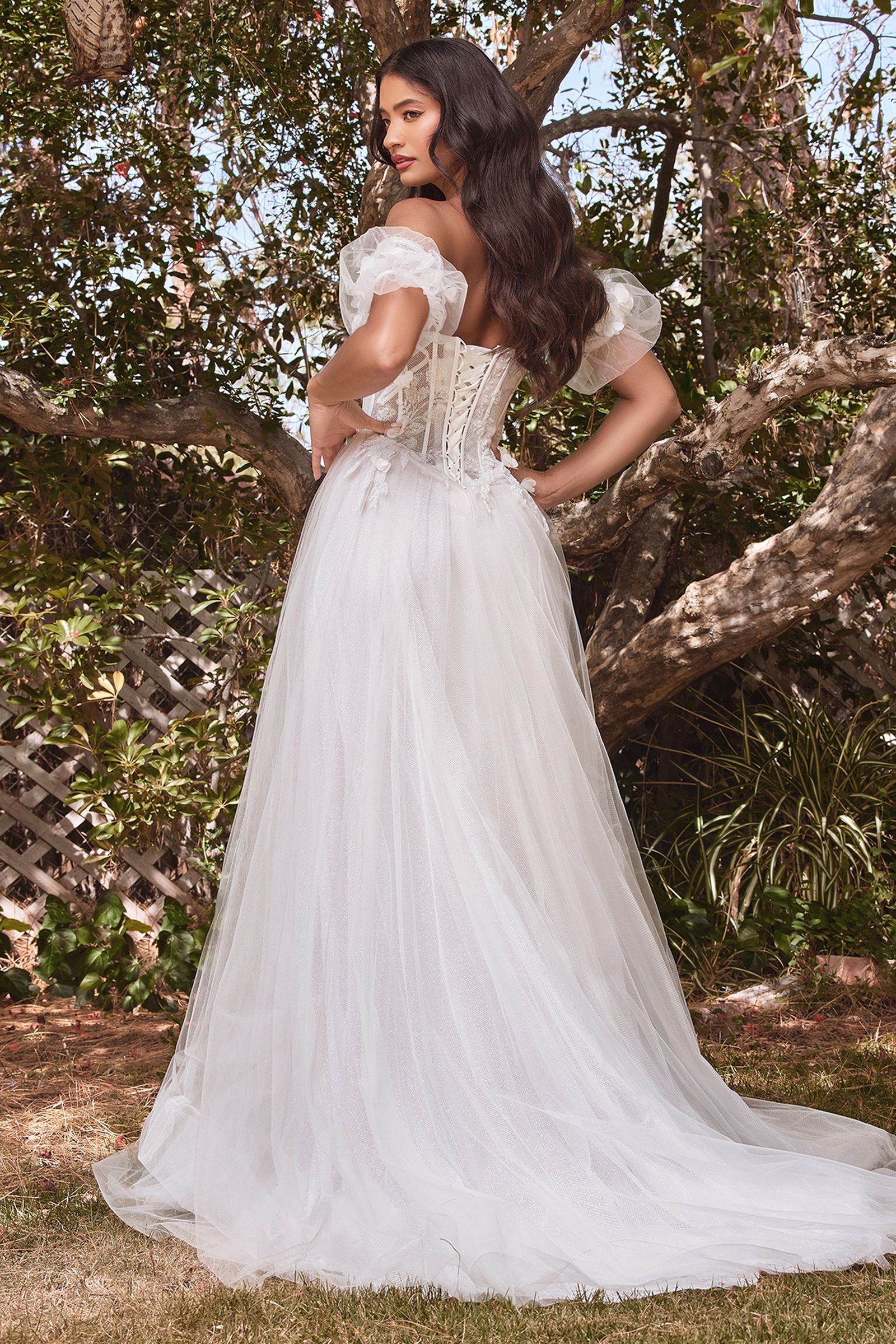 Strapless Floral Ball Gown - RoshelLuxe.com