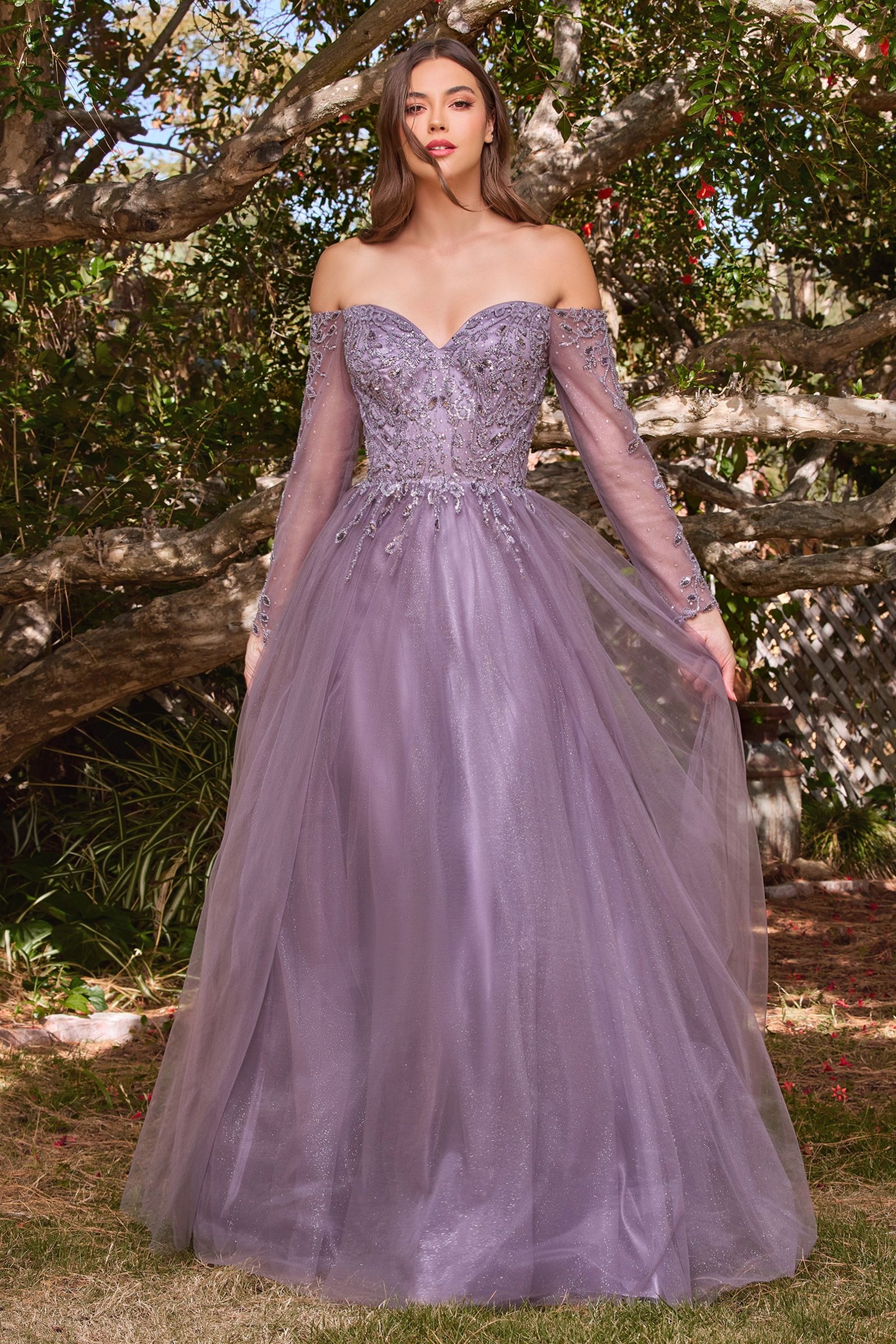 Off The Shoulder A-Line Dress - RoshelLuxe.com