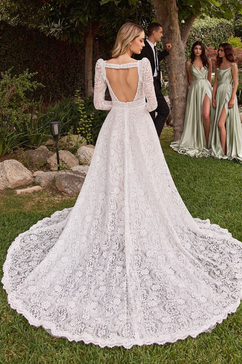 Lace A-Line Dress & Removable Jacket - RoshelLuxe.com