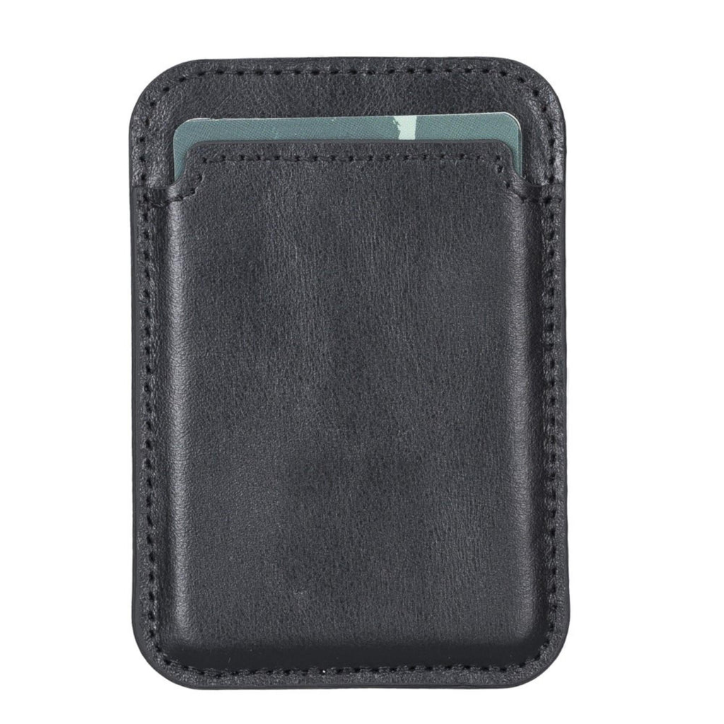 Cortland Full-Grain Leather Card Holder Wallet with Magnet