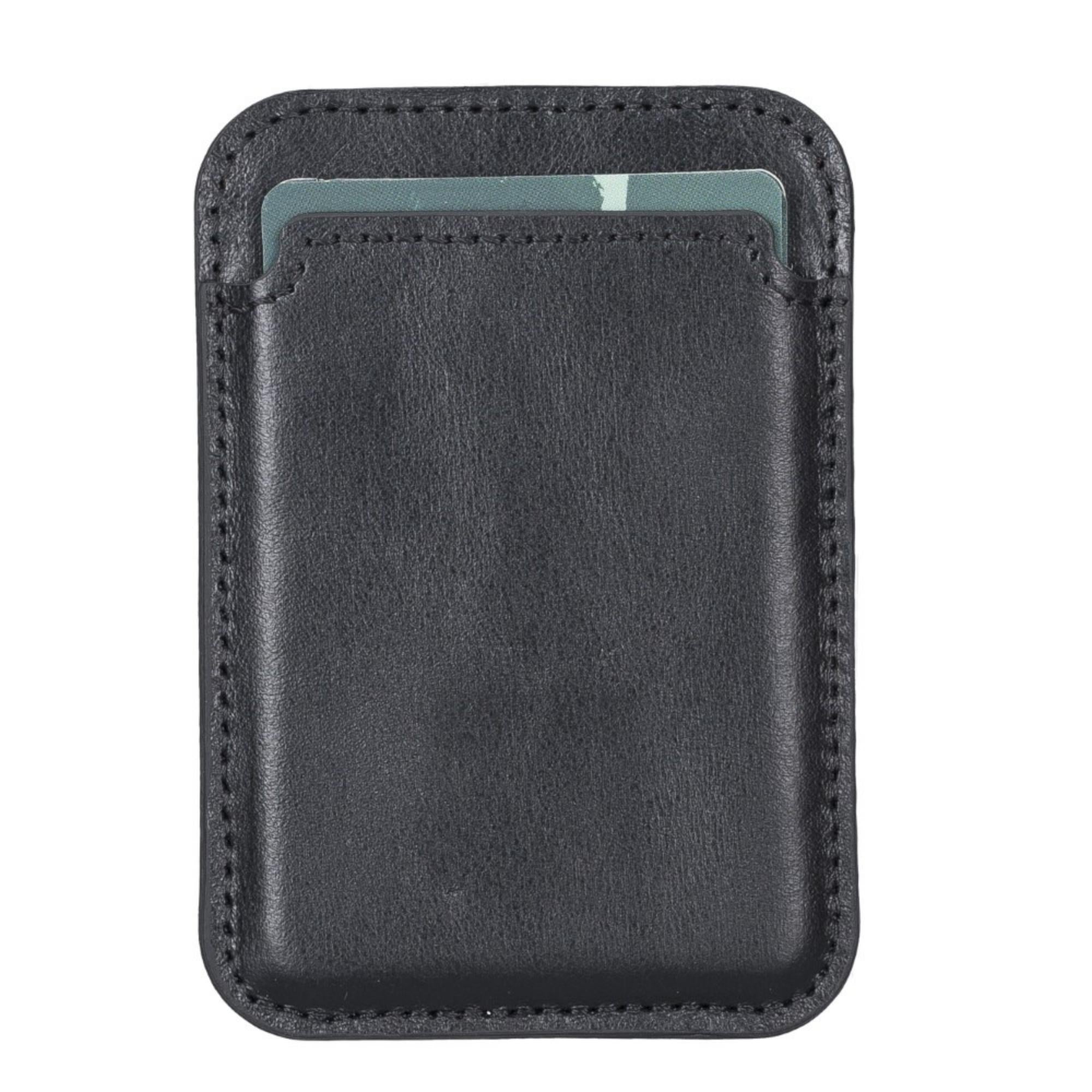 Cortland Full-Grain Leather Card Holder Wallet with Magnet